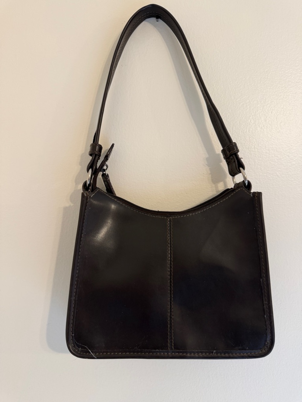 Classic Brown Leather Shoulder Bag - Timeless Women’s Handbag